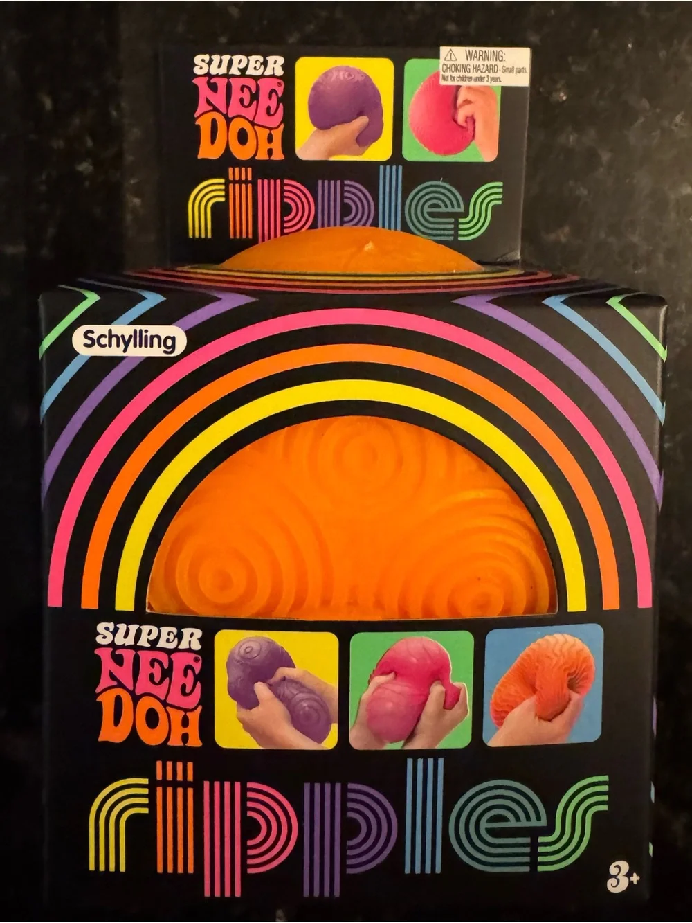Schylling Super Nee Doh Ripples Sensory Toy - Orange
